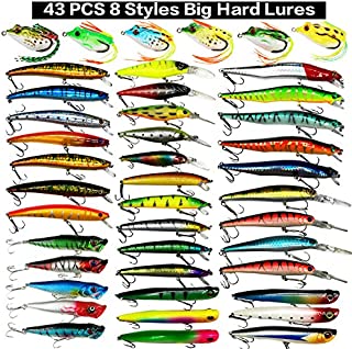 XBLACK Hard Fishing Lure Set Assorted Bass Soft Fishing Lure Kit