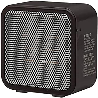 AmazonBasics 500-Watt Ceramic Small Space Personal Mini Heater - Black