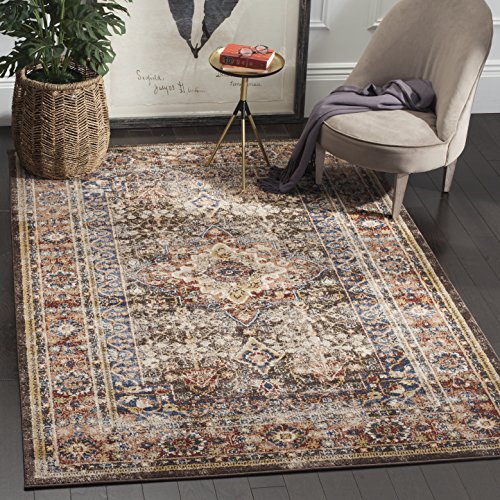 Safavieh Bijar Collection BIJ652D Traditional Oriental Vintage Brown and Rust Area Rug (8' x 10')