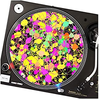 Neon Starfish - GLOW Series DJ Turntable Slipmat (glows under black light)