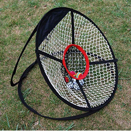 Collapsible Golf Chipping Net, Outdoor Indoor Pop up Golf Chipping Net Swing Practice Accessories for Lawn, Garden, Flooring