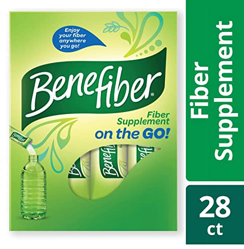 Benefiber Fiber Supplement Powder Stick Packs for Digestive Health