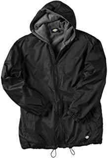 Dickies Big Men's Hooded Nylon Zip Jacket 2XL Black #952