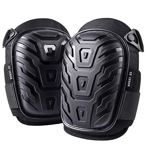 Professional Knee Pads for Work - Heavy Duty Foam Padding Kneepads for Construction