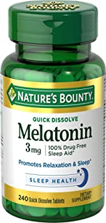 Nature's Bounty Melatonin 3 mg