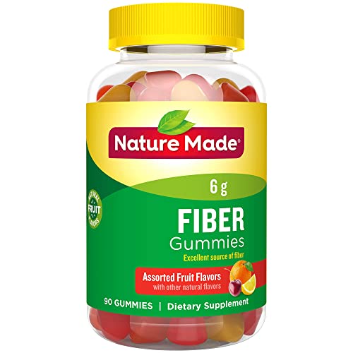 Nature Made Fiber Adult Gummies 90 Count w. 6 g of Inulin Dietary Fiber per serving