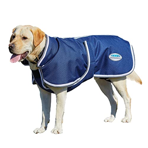 Weatherbeeta Parka 1200D Deluxe Dog Coat Navy/Grey/White 24"