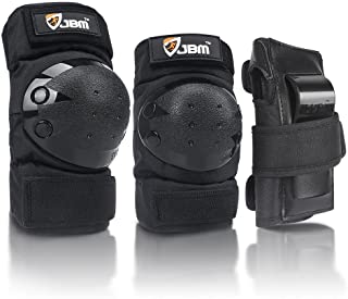 JBM international Adult / Child Knee Pads Elbow Pads Wrist Guards 3 In 1 Protective Gear Set