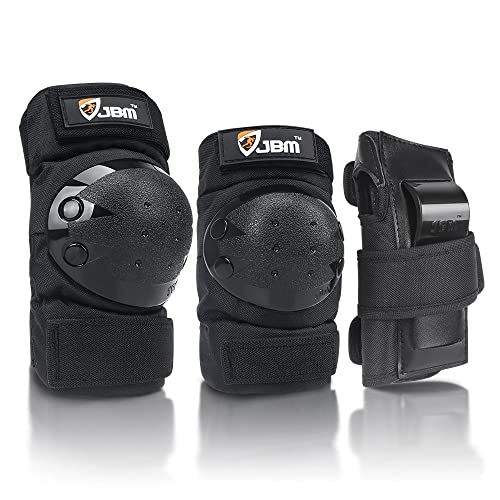 JBM international Adult / Child Knee Pads Elbow Pads Wrist Guards 3 In 1 Protective Gear Set