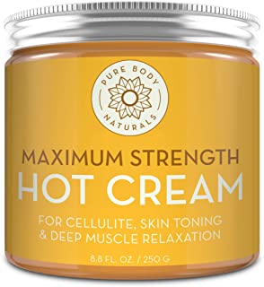 Capsaicin Powered Hot Cream - Natural Muscle Relaxer Cream for Sore Muscles