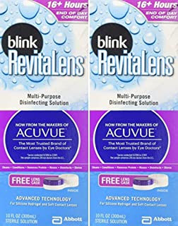 Blink RevitaLens Multipurpose Disinfecting Solution 2 x 10oz Bottles