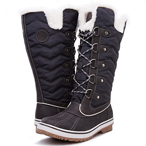 Kingshow Women's Globalwin Grey1711 Waterproof Winter Boots - 8 D