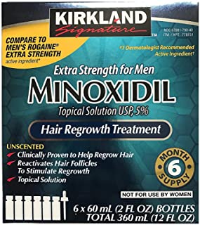 Kirkland Minoxidil 5% Extra Strength Hair Regrowth for Men