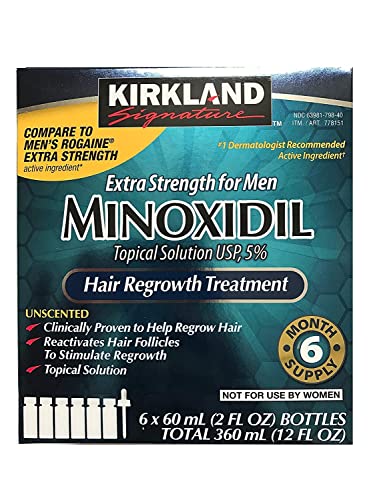 Kirkland Minoxidil 5% Extra Strength Hair Regrowth for Men