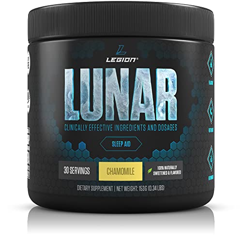 Legion Lunar Natural Sleep Aid Supplement - Herbal Sleeping Aids for Insomnia Relief & to Fall Asleep Fast. With Melatonin