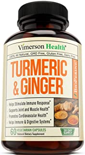 Turmeric Curcumin with Ginger & Bioperine - Best Vegan Joint Pain Relief