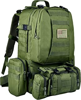 CVLIFE Tactical Backpack Military Army Rucksack Assault Pack Built-up Molle Bag