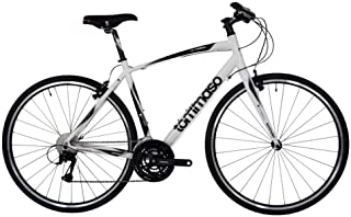 Tommaso La Forma Lightweight Aluminum Hybrid Bike -White/Black - Medium