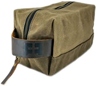 Fat Felt Waxed Cotton Shave Bag