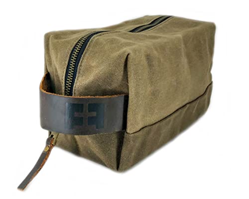 Fat Felt Waxed Cotton Shave Bag