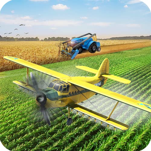 Futuristic Farming Simulator 2019 | Flying Drone Airplane Flight Simulator: Virtual Farming Games Free for Kids