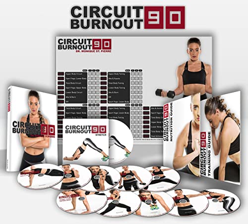 CIRCUIT BURNOUT 90: 90 Day DVD Workout Program with 10+1 Exercise Videos + Training Calendar