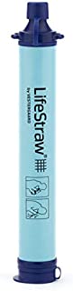 LifeStraw Personal Water Filter for Hiking, Camping, Travel, and Emergency Preparedness, 1 Pack, Blue