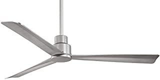 Minka-Aire F787-SL Simple 52 Inch Outdoor 3 Blade Ceiling Fan with DC Motor in Silver Finish