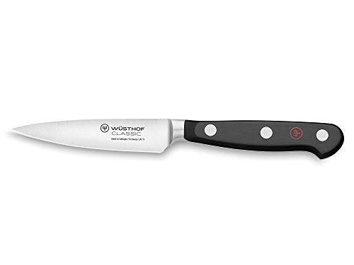 Wüsthof 1040130409 Classic Demi-Bolster Paring Knife , black, 3.5 inches