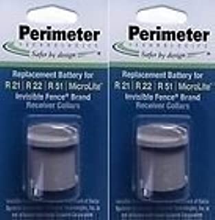 Perimeter Technologies Two-Pack Dog Fence Batteries for Invisible Fence Brand Receiver Collars (2-Pack)