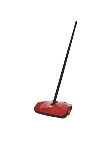 Dirt Devil Simpli Sweep Manual Push Sweeper for Carpets and Floors, PD10010, Red