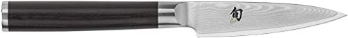 Shun DM-0700 Classic Paring Knife, 3.5 inch VG-MAX Blade with Pakkawood Handle, Ideal for Peeling, Trimming, or Coring, 3.5