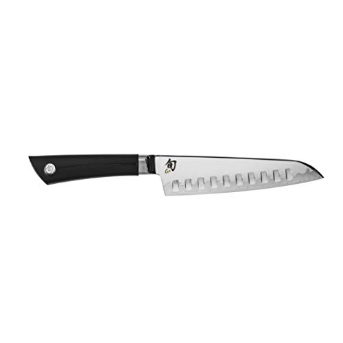 Shun Sora 7-Inch Hollow-Ground Santoku; Asian-Style Multi-Purpose Knife Featuring Shuns Composite Blade Technology; Traditional Japanese Handle Design; Handcrafted in Japan for Premier Quality