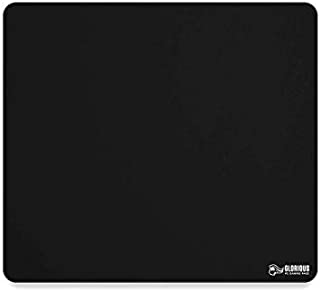 Glorious XL Gaming Mouse Mat/Pad - Large, Wide (XL) Black Cloth Mousepad, Stitched Edges | 16