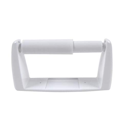 Treasure Gurus White Wall Mount Toilet Paper Roll Holder TP Storage Rack Bathroom Tissue Dispenser