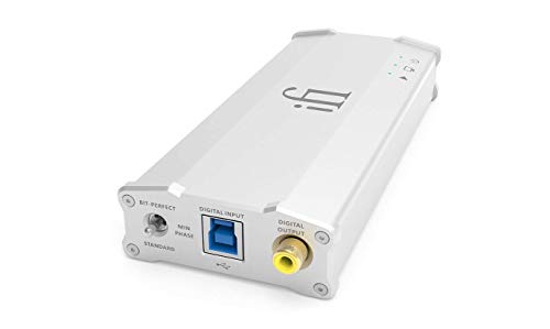 iFi Micro iDAC2 DSD DAC - Digital Analogue Converter with USB Input - SPDIF Optical Coaxial RCA Output - HiFi High Resolution Desktop Home Audio Headphone Amp - MQA Compatible