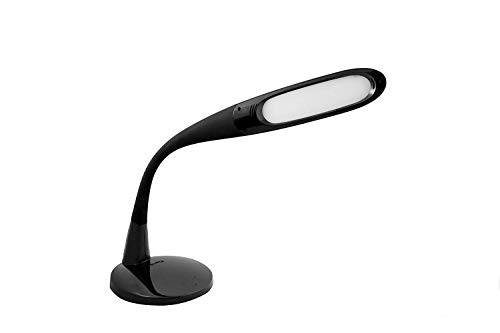 Stella Premium LED Desk Lamp (Stella Two, Black, 11W) Doctor Prescribed Low Vision Tri Color Spectrum Desk Light with 10 Dimming Options- Home or Office Sunlight Lamp Light for Macular Degeneration