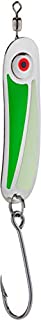 Peetz Hookum'Pay Day' Premium Spoon Fishing Lure | UV Fluorescent Green & Green Glow in The Dark | Hard Bait for Rainbow Trout Kingfish Grouper Tailor Bass Casting