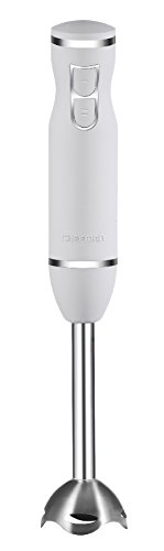 Chefman Immersion Stick Hand Blender with Stainless Steel Shaft & Blades Powerful Ice Crushing 2-Speed Control Handheld Mixer, Purees Smoothie, Sauces & Soups, 300 Watts, Ivory