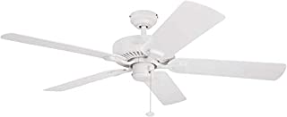 Honeywell Belmar 52-Inch Indoor/Outdoor Ceiling Fan, Five Damp Rated Fan Blades, White