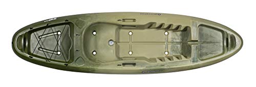 perception Kayaks Zip 9.5, Sit on Top Kayak for All-Around Fun, Stable and Fast, Rear Storage with Tie Downs, 9' 6