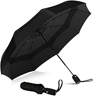 Repel Umbrella Windproof Travel Umbrella - Compact, Light, Automatic, Strong and Portable - Wind Resistant, Small Folding Backpack Umbrella for Rain - Men and Women