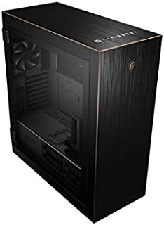 MSI MPG SEKIRA 500G Full Tower Gaming Computer Case'Black with Gold Trim, 2X 200mm Plus 1x120mm Fans, USB Type-C, Tempered Glass Panel, E-ATX, ATX, mATX, Mini-ITX'