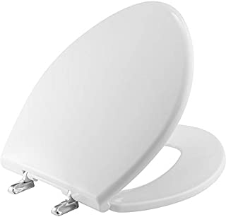 BEMIS 1000CPT Paramount Heavy Duty OVERSIZED Closed Front Toilet Seat with 1,000 lb Weight limit will Never Loosen & Reduce Call-backs, ROUND/ELONGATED, Plastic, White