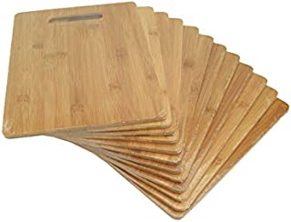 Bulk Plain Bamboo Cutting Board (Set of 12) | For Customized, Personalized Engraving Purpose | Wholesale Premium Bamboo Board (Rectangular 12