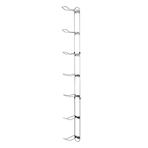 Knape & Vogt John Sterling Sports Rack, 7-Ball Capacity, Silver