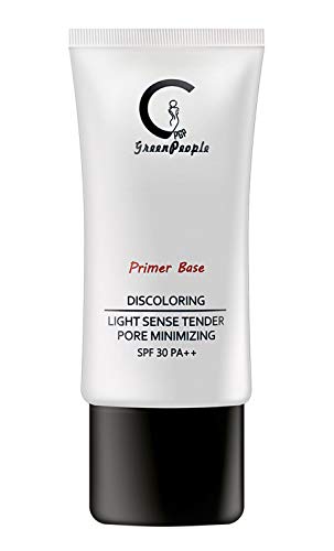 Makeup Base Primer for Face, GPGP GREENPEOPLE Face Primer for Oily Skin - Blur + Pore Minimizer, Shine Control Make Up Primer to Hide Wrinkles and Fine Lines - SPF 30 Sunscreen - Natural Finish