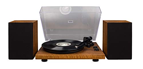 Crosley C62 Vinyl Turntable w/Bluetooth Receiver, Includes Speakers & Built-in Amplifier - Walnut