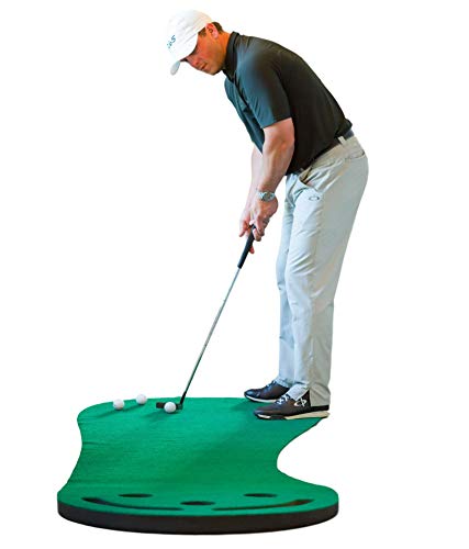 Shaun Webb's Indoor Golf Putting Green Mat 9'x3' - Elevate Your Game and Enjoy Hours of Entertainment in Your Home Office, Man Cave or Garage. Perfect for Anniversary, Golf Gifts for Men