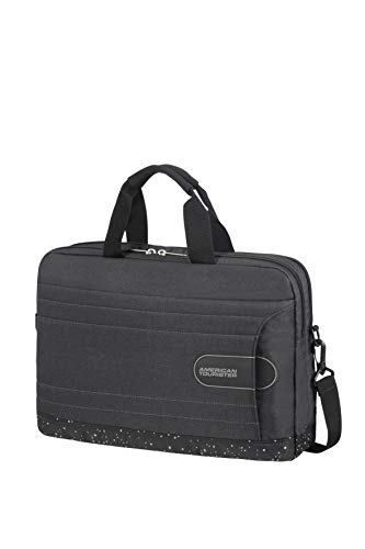 American Tourister Briefcase, Black (Black Speckle), 44 centimeters